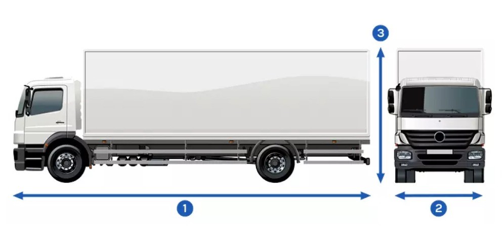 hino Box truck dimensions