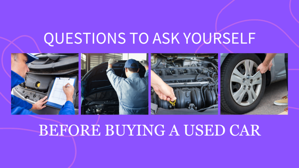 Purple Minimalist Used Car Buying Tips YouTube Thumbnail