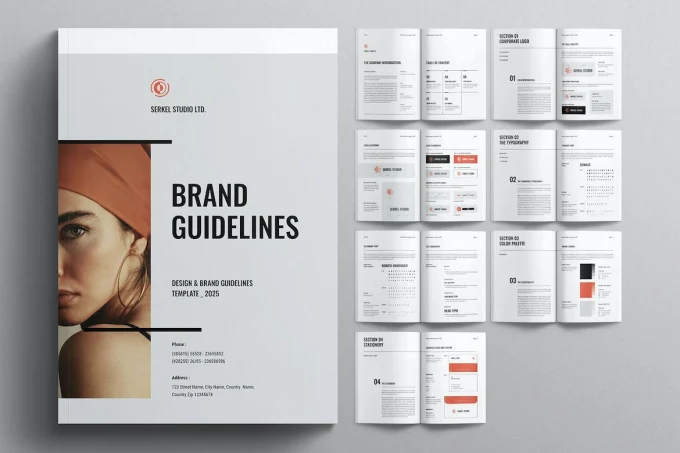 create an high end brand style guideline